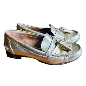 Coach Haydee Metallic Gold Loafers Size 7